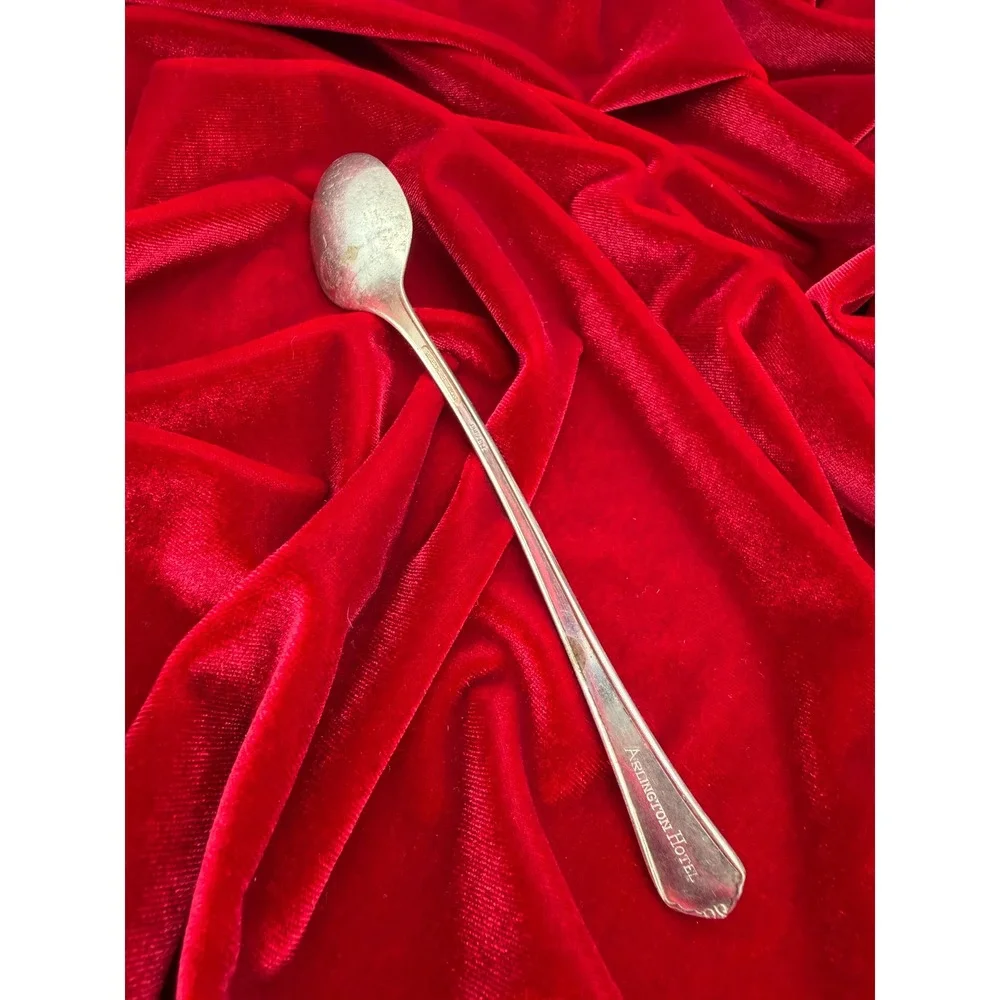 Vintage Arlington Hotel Iced Tea Spoon Hotel Silver Handle hotel silver